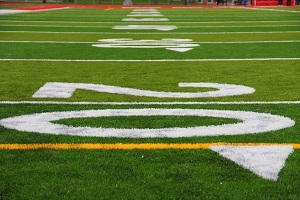 Football field.