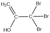 a diagram of 3,3,3-tribromoprop-1-en-2-ol