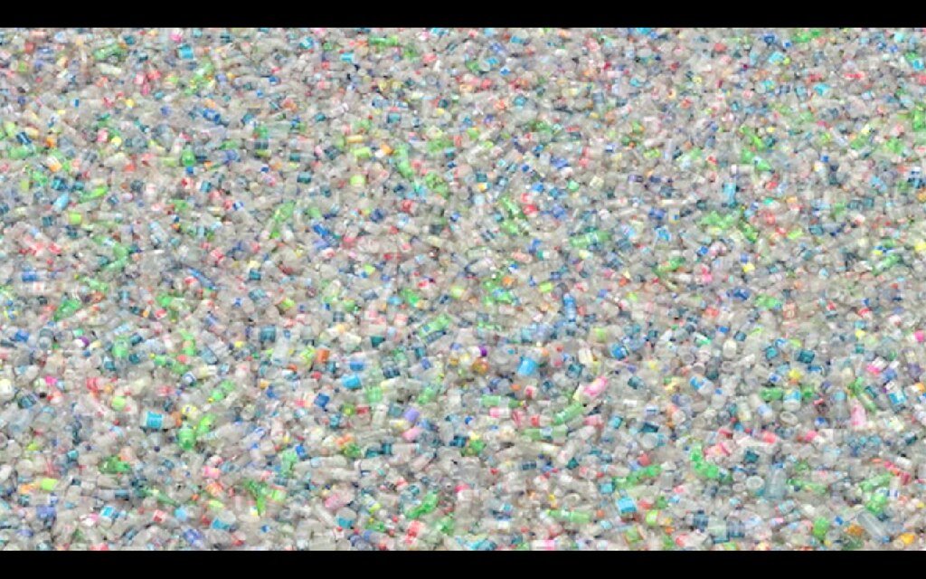 Thousands on thousands of plastic bottles.
