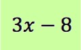 3x-8