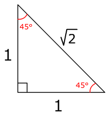 isosceles right triangle theorem