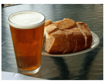 Edible products of alcoholic fermentation include beer and bread.