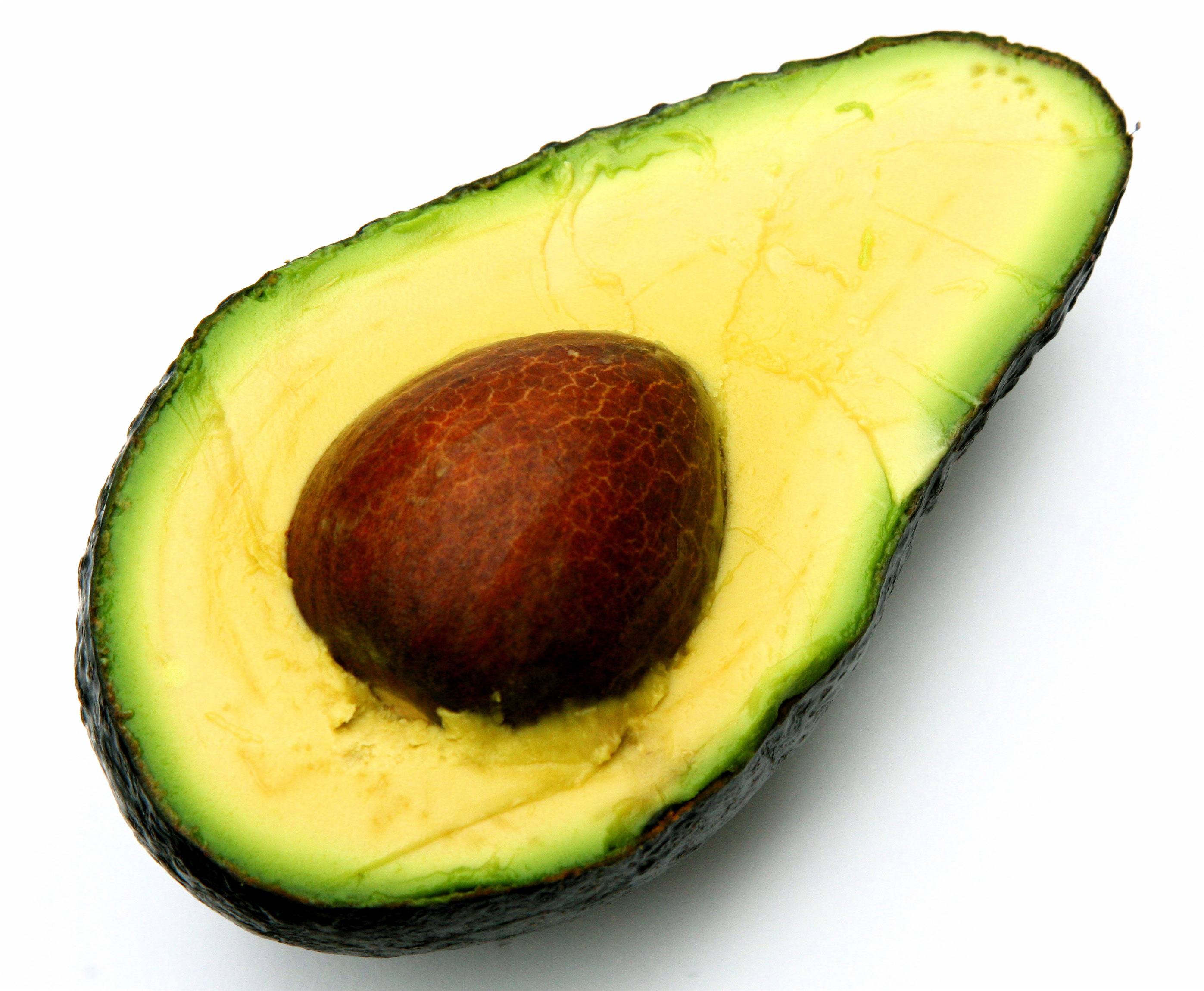 A ripe avocado
