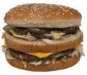 A Big Mac sandwich from McDonald's