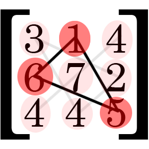 Second Triangle of second diagonal