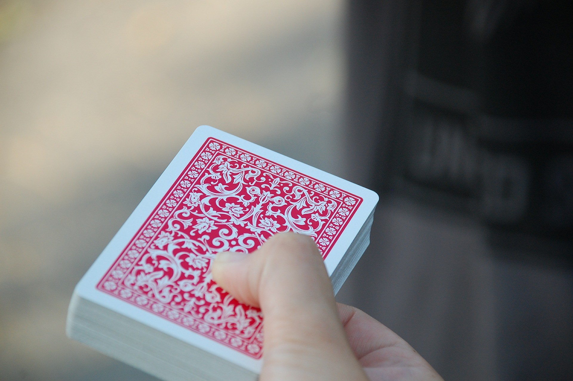 A deck of playing cards