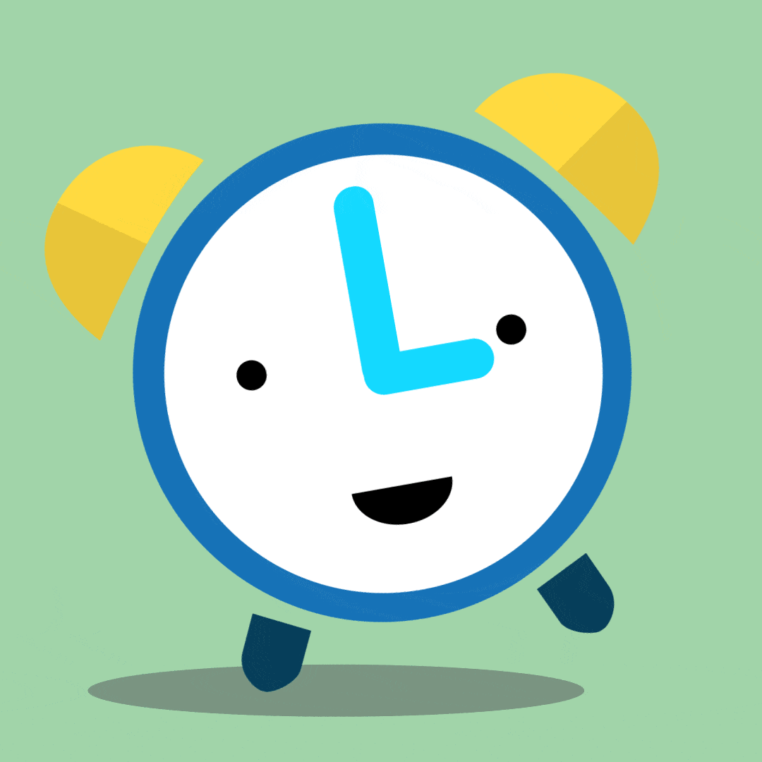 A dancing clock