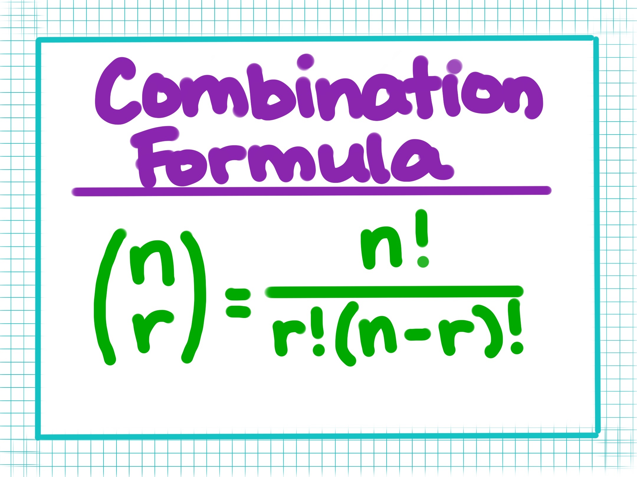 Combination formula