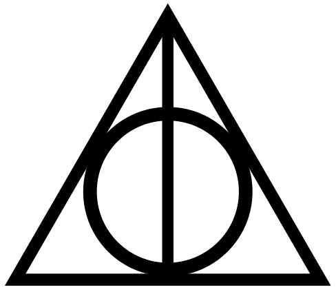 Deathly Hallows symbol.
