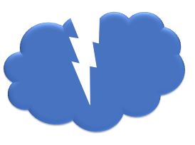An enzyme that looks like a cloud with a lightening strike cut out of it.