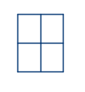 2 by 2 grid
