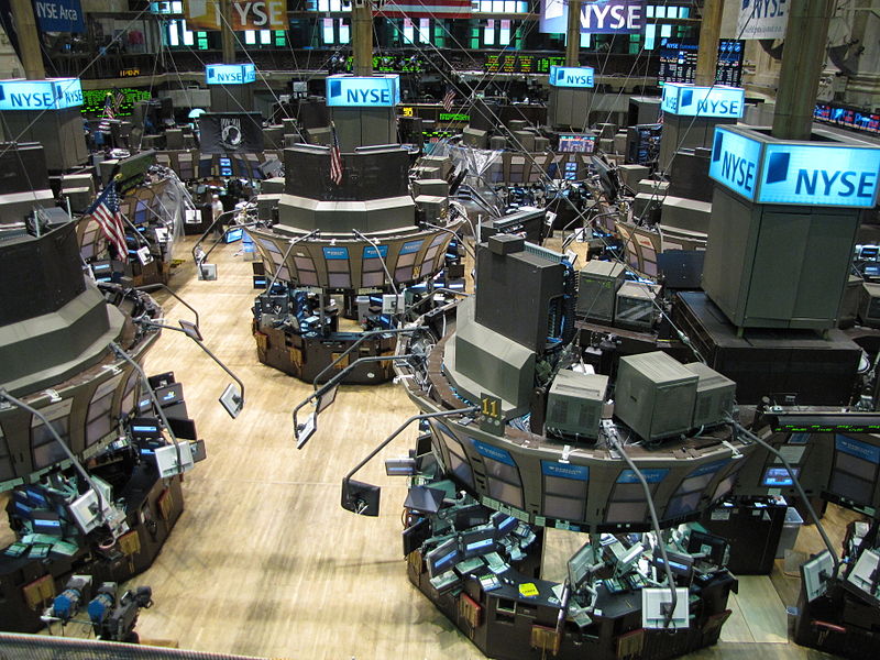 The New York Stock Exchange trading floor