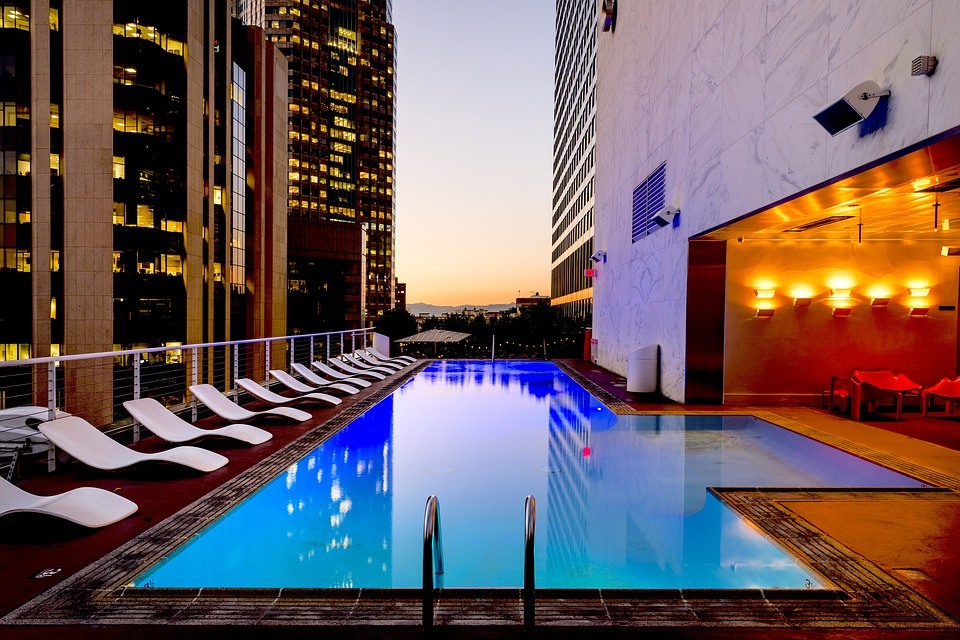 image of a hotel pool
