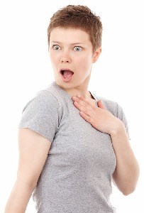 Shocked woman