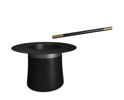 Top hatt and wand