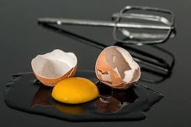 A cracked egg