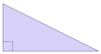 A right triangle.
