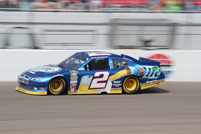 Picture of Brad Keselowski's car during the 2012 Kobalt Tools 400 NASCAR Race
