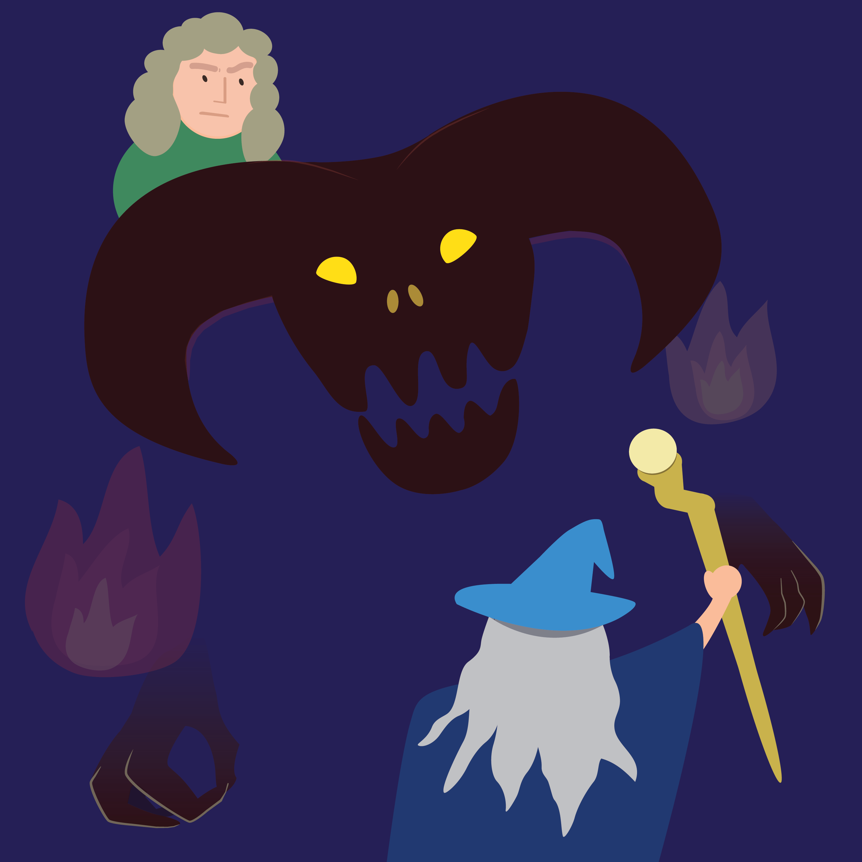 Newton and Gandalf face off in an epic battle.
