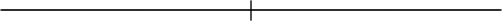 A long horizontal line with a vertical dash in the middle.