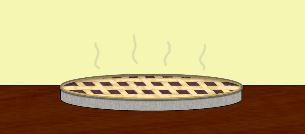 Blueberry pie.