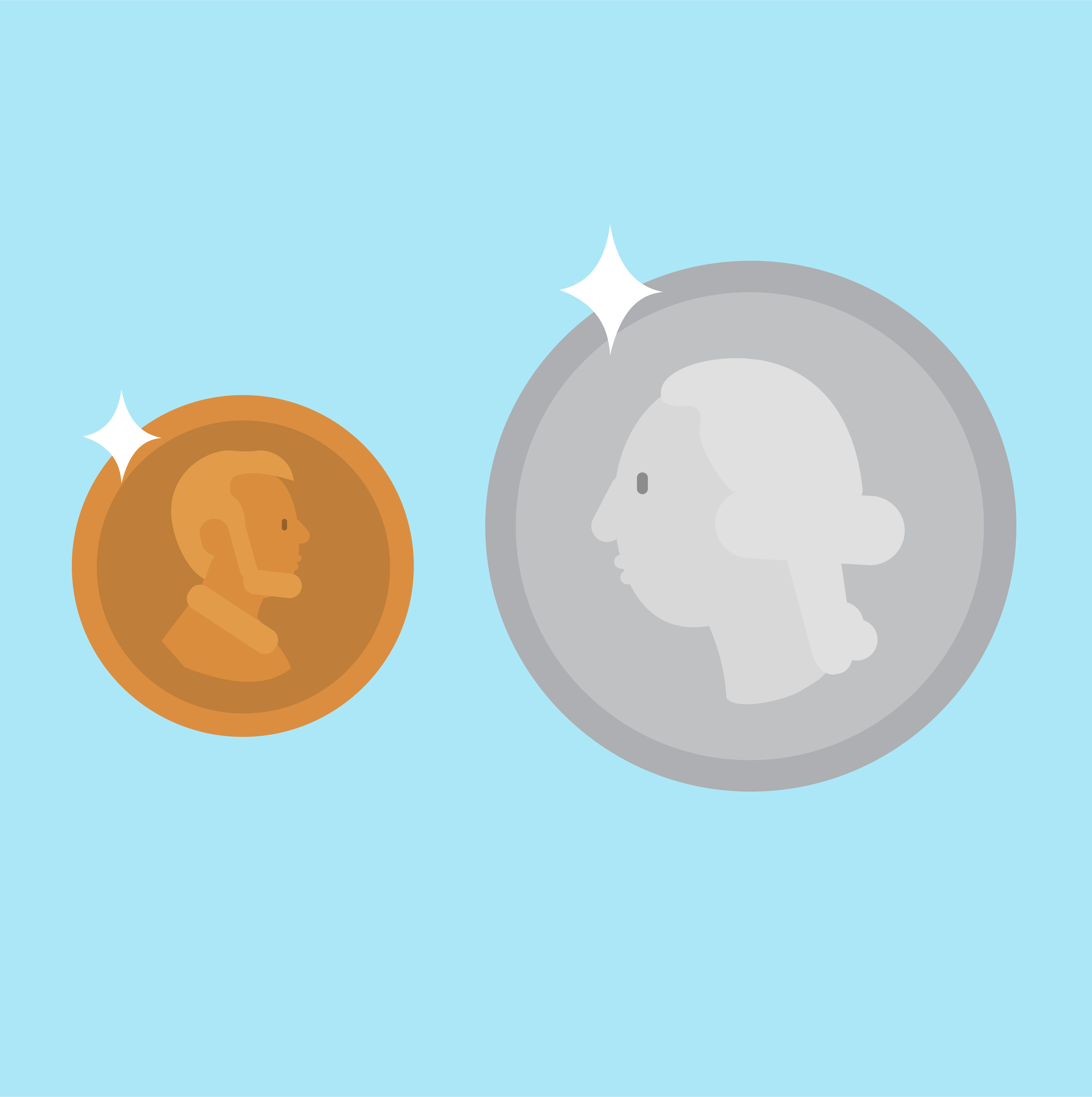 Penny and Quarter