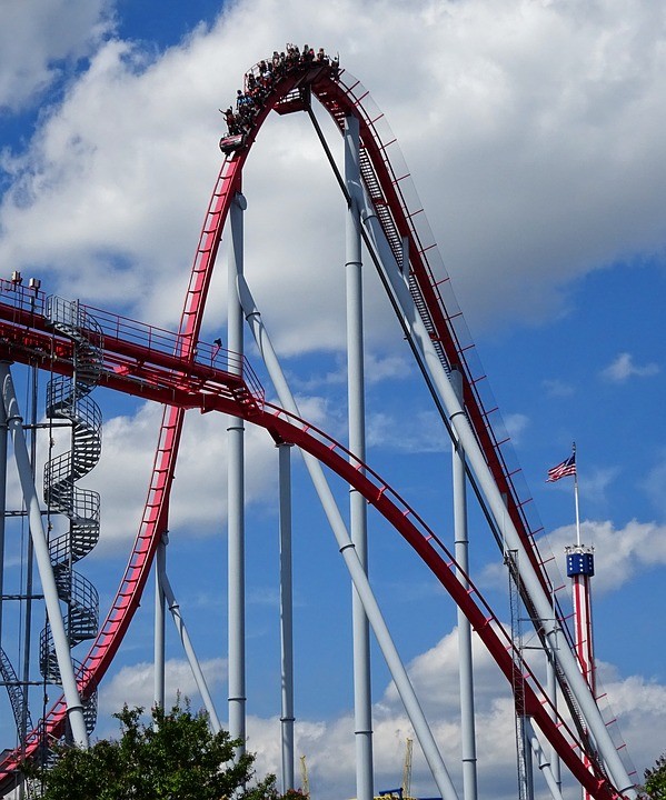 A rollercoaster.