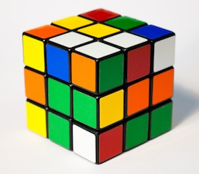 A Rubik's cube.