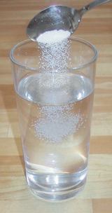 Salt being poured into water
