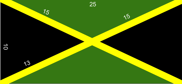 The Jamaican flag.