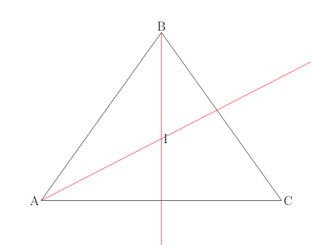 Cool picture with lines going connecting points to the incentre