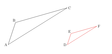 examples of non congruent shapes