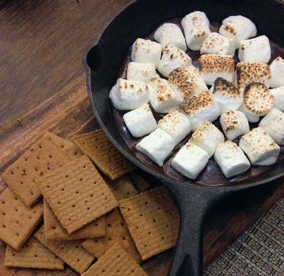 Graham crackers and marshmallows.
