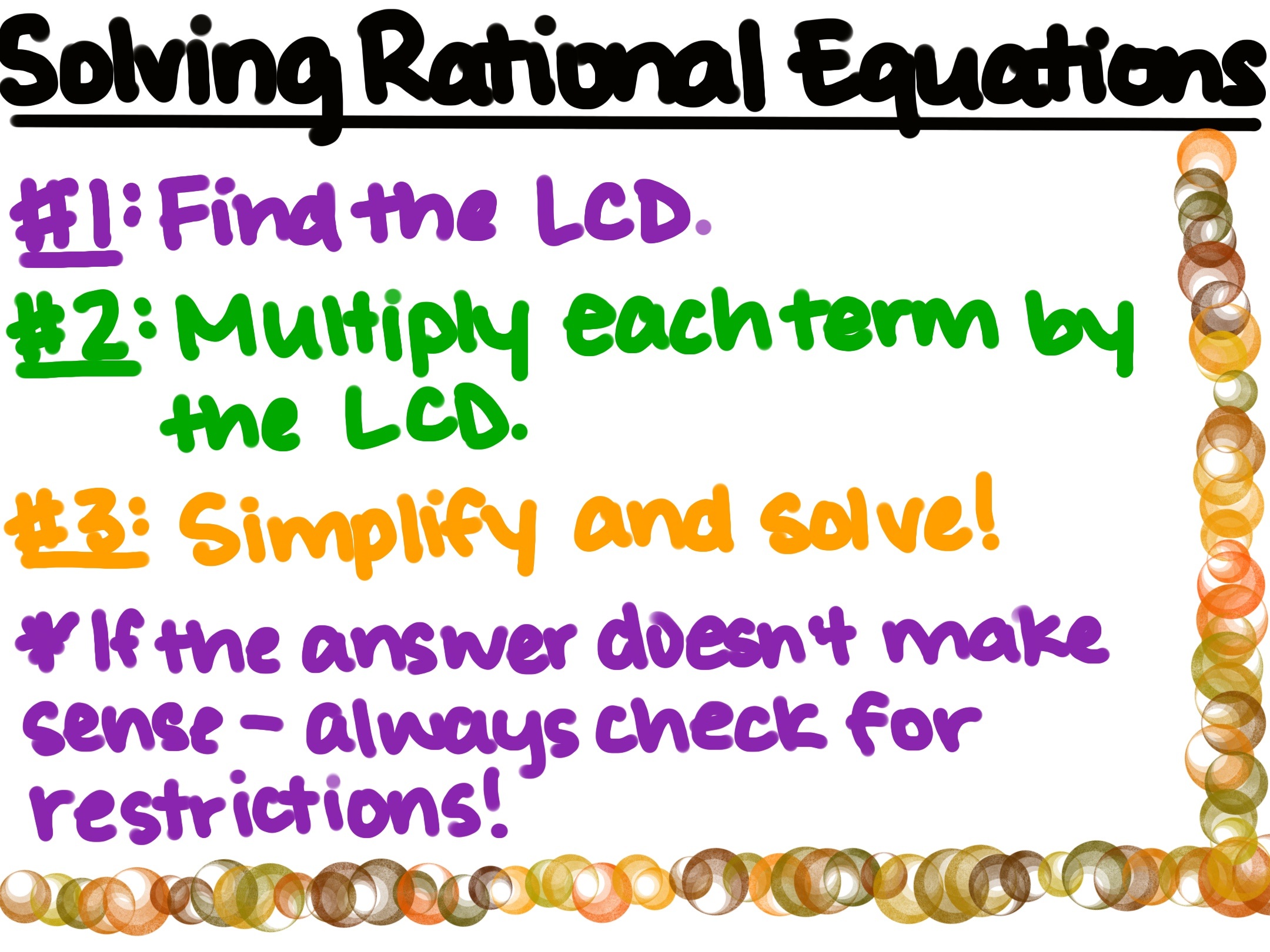 Solving Rational Equations, in Depth - Expii