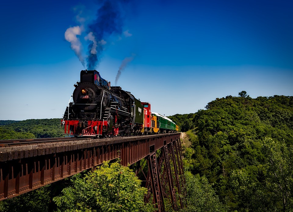 Train on tracks