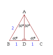 Figure 2: Proof of the 1:2 ratio.