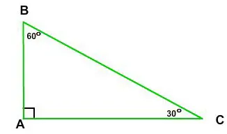 Figure 1: A 30-60-90 right triangle.