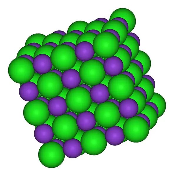 A diagram of a crytalline solid