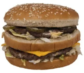 A Big Mac sandwich from McDonald's
