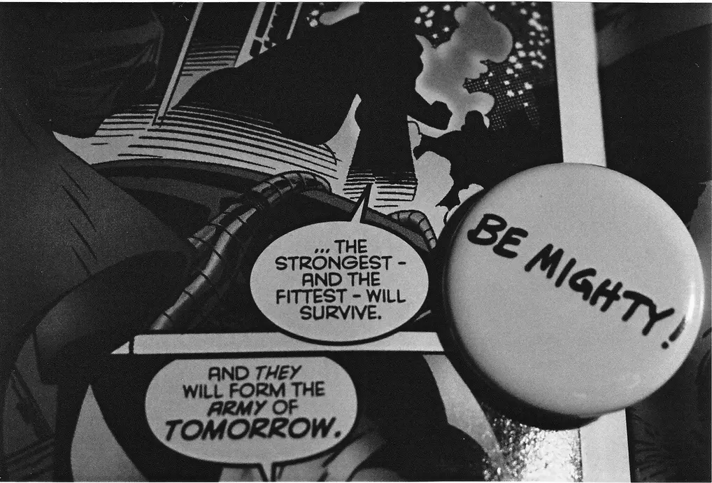 A comic showing that "the strongest and fittest will survive".