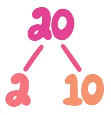 20 branches to 2 and 10