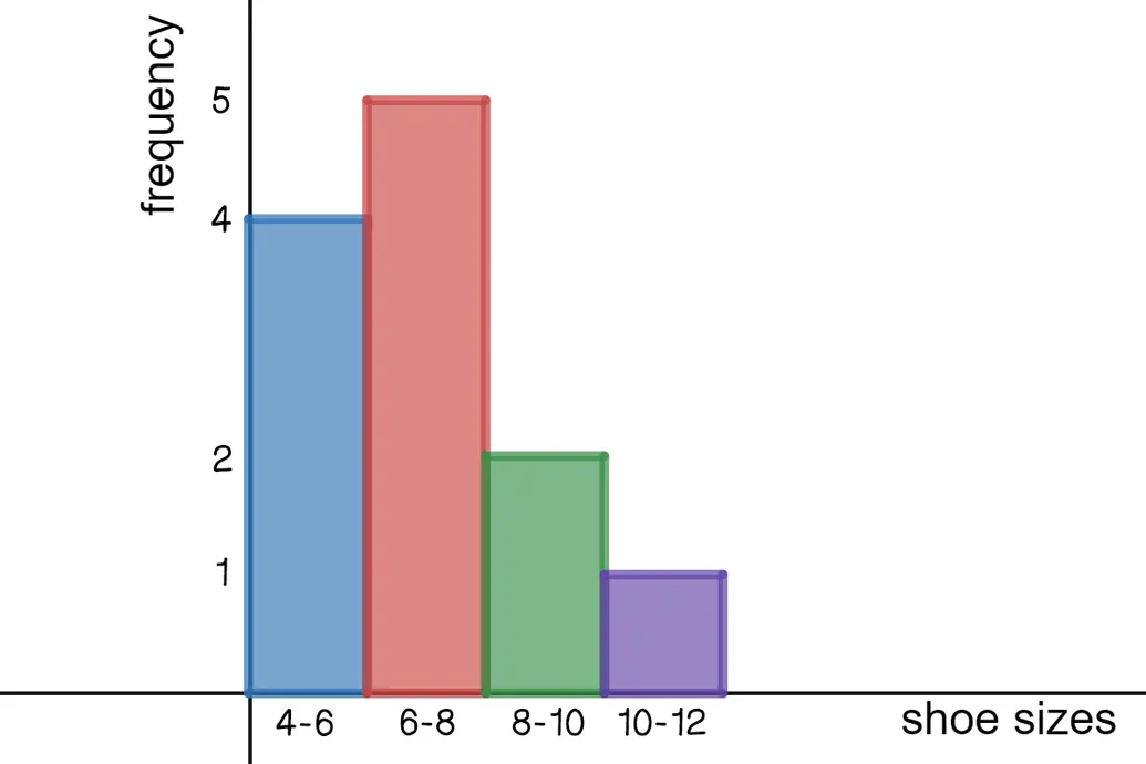 Histogram of the frequency table above.