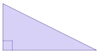 A right triangle.