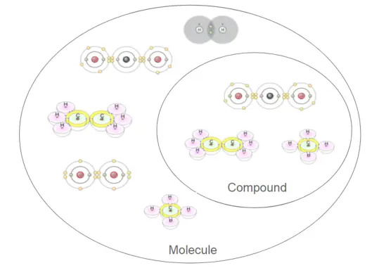compound vs molecule