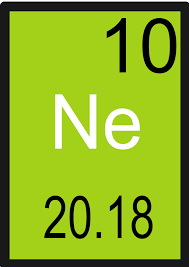 The atomic mass of Neon is 20.18.