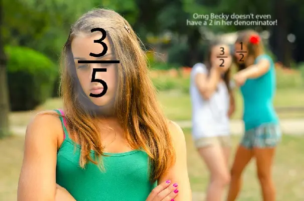 3/5 does not have a common denominator with 3/2 and 1/2