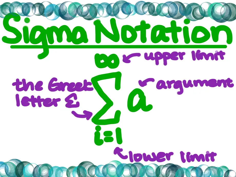 Sigma notation