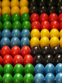 Beads that look more like M&Ms