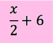 x/2 + 6